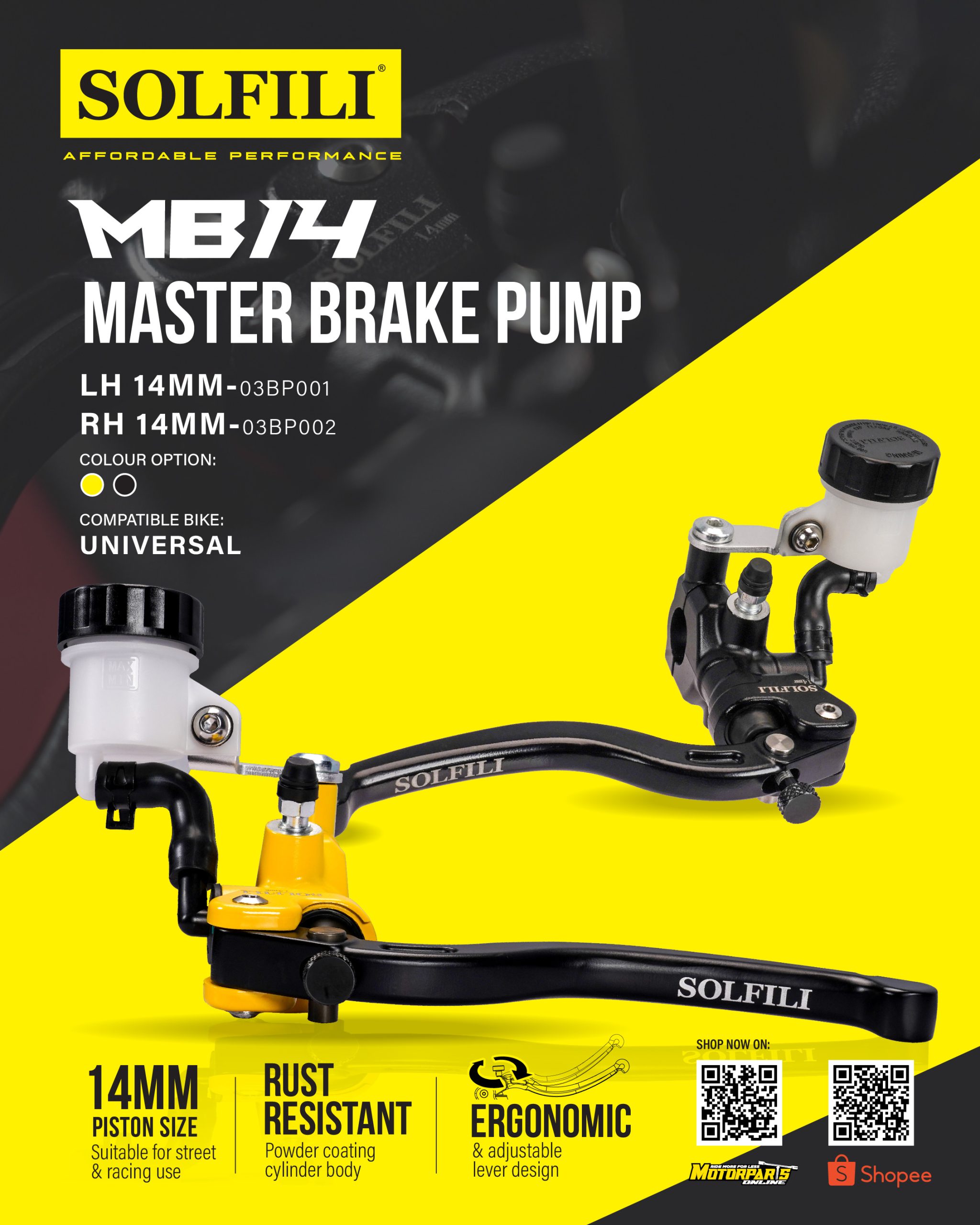 Axial Master Brake Pump or Radial Master Brake Pump? Which one is for you?